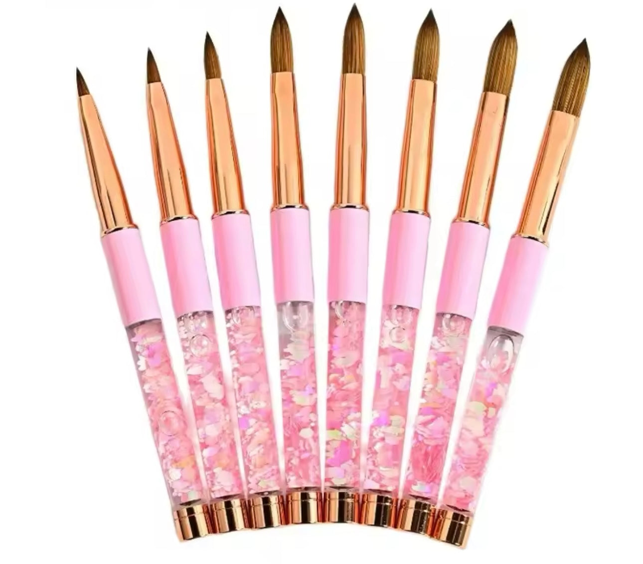 Acrylic Nail Brush - Pink Confetti