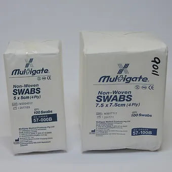 Non-Woven Wipes/Swabs - 100 pack