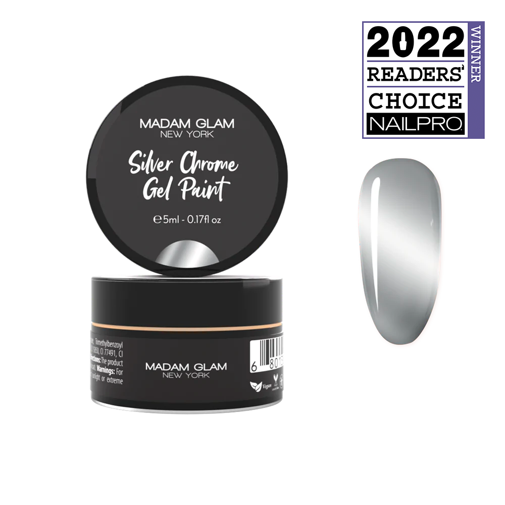 Silver Chrome Gel Paint | Madam Glam