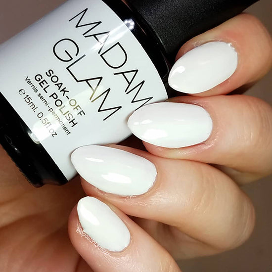 White Soak Off Gel Polish - Perfect White - Madam Glam